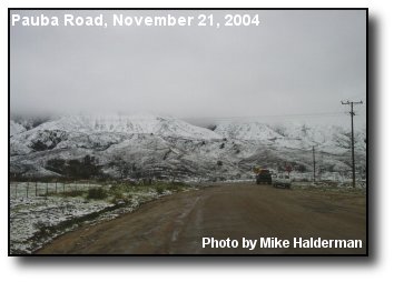 Foothill Snow