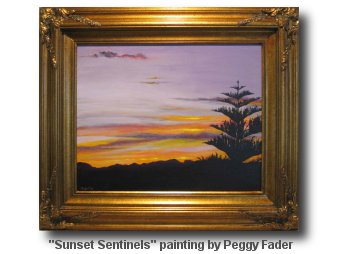 Sunset Sentinels Painting